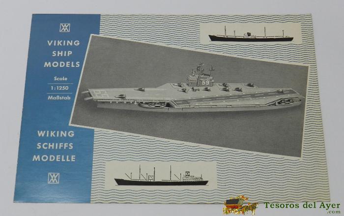 Folleto Catalogo De Barco Viking Ship Models, Mide 21 X 15 Cms.