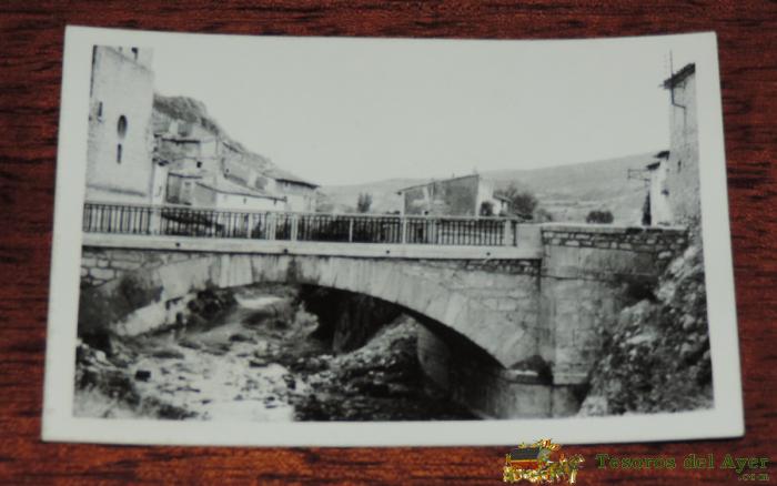 Fotografia De Puente En Algun Pueblo No Localizado, Mide 10,8 X 7,5 Cms.