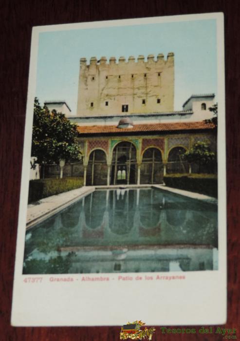 Postal De Granada, Alhambra, Patio De Los Arrayanes. No Circulada. Ed. Purger & Co. 5847.