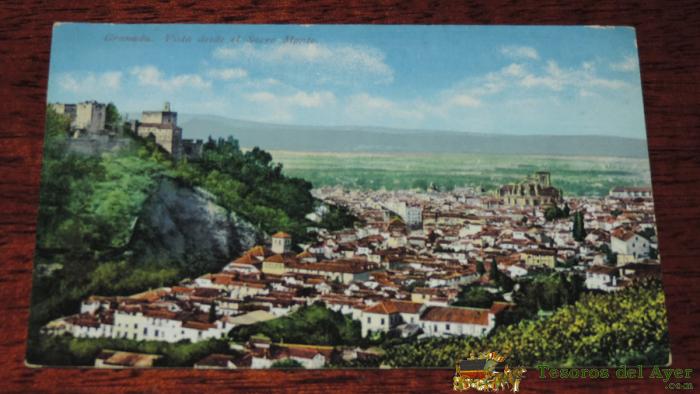 Postal De Granada, Vista Desde El Sacro Monte. Ed. Purger & Co. No Circulada.