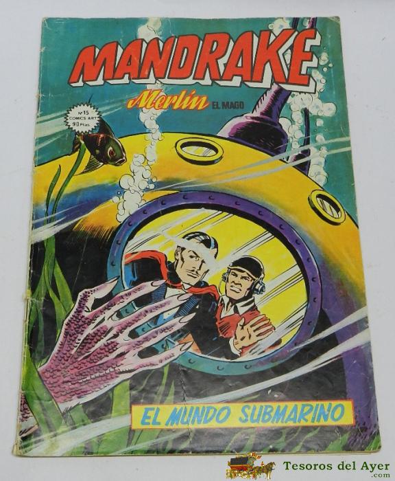 Mandrake N� 15 Merlin El Mago .el Mundo Submarino .edic Vertice 1981