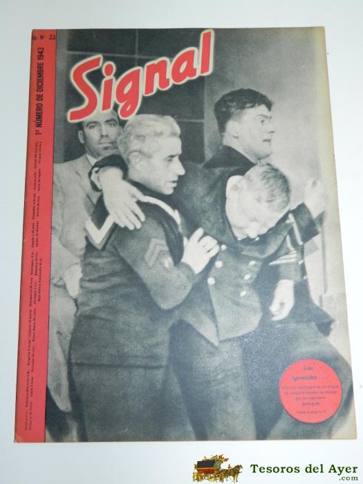 Revista Signal De 1943. Sp N� 23, Lleva El Poster Central