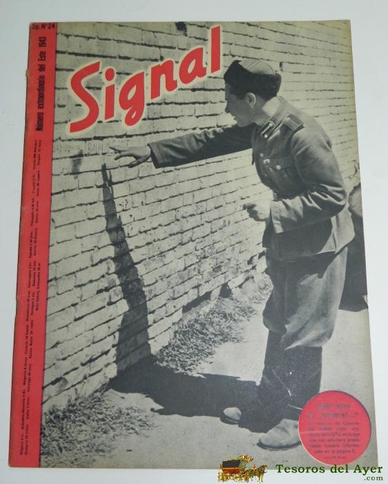 Revista Signal De 1943. Sp N� 24, Lleva El Poster Central