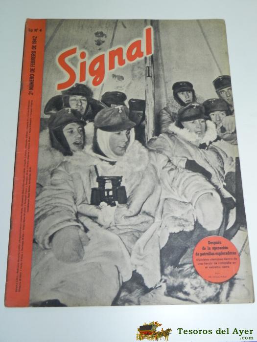 Revista Signal De 1942. Sp N� 4, Lleva El Poster Central