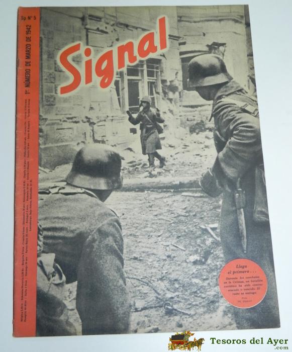 Revista Signal De 1942. Sp N� 5, Lleva El Poster Central