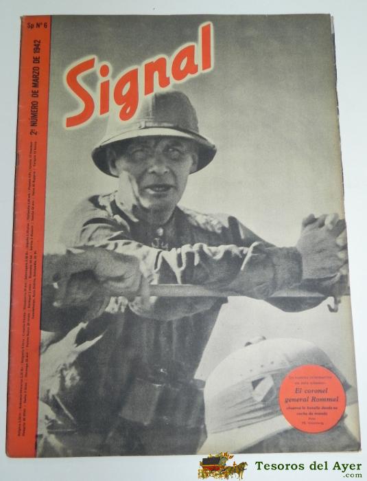 Revista Signal De 1942. Sp N� 6, Lleva El Poster Central