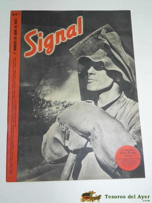 Revista Signal De 1942. Sp N� 7, Lleva El Poster Central