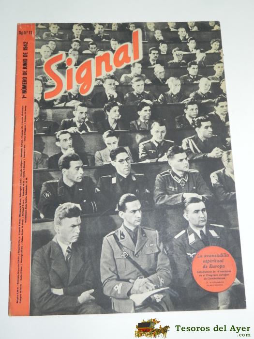Revista Signal 1942, Sp N� 11, Lleva El Poster Central