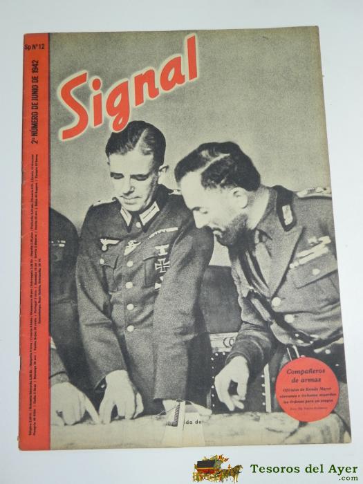 Revista Signal 1942, Sp N� 12, Lleva El Poster Central