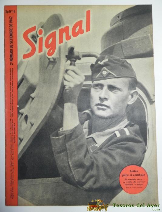 Revista Signal 1942, Sp N� 18, Lleva El Poster Central