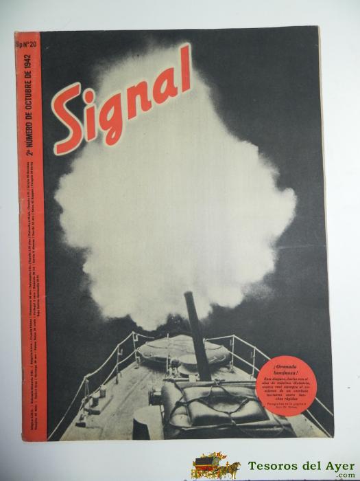 Revista Signal 1942, Sp N� 20, Lleva El Poster Central