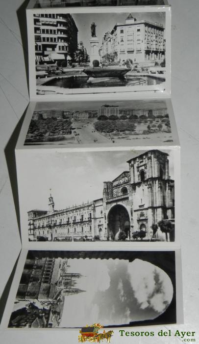 Album De Postales Recuerdo De Leon, Ediciones Artigot, Serie I,12 Mini Postales De 9,5 X 5,8cm., En Perfecto Estado. 