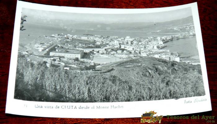 Foto Postal De Ceuta, Vista Desde El Monte Hacho, Foto Rubio 31, Sin Circular