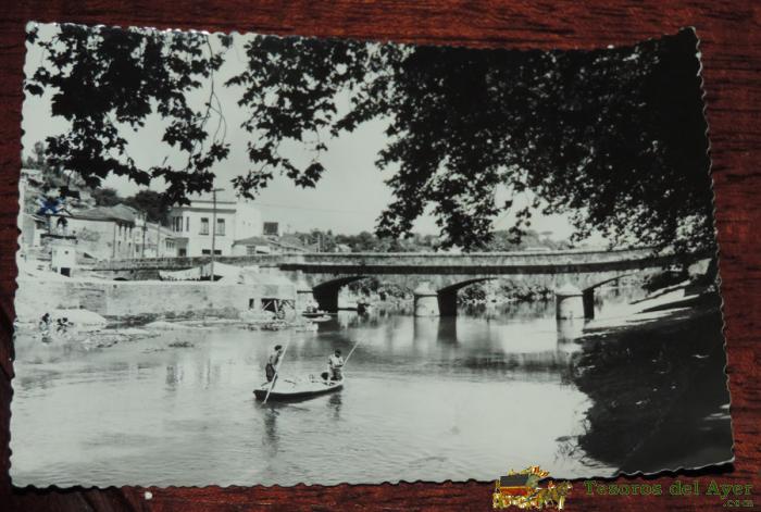 Foto Postal De Padron (a Coru�a) Puente Sobre El Sar Encauzado, Ed. Alarde, Circulada