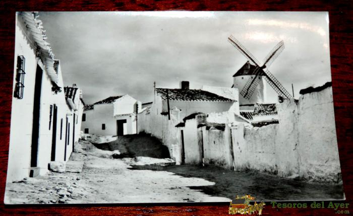 Foto Postal De Criptana (ciudad Real) Una Calle Tipica, Foto Salas 35, Sin Circular