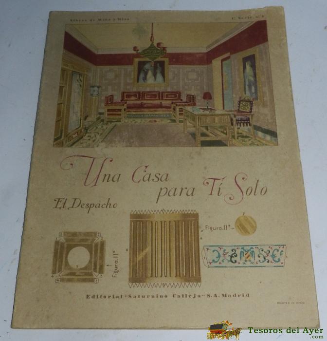 Recortable Editorial Calleja 1929. Libro De Ma�a Y Risa. Contiene Recordables - El Comedor. Una Casa Para Ti Solo. 1� Serie N� 4, Tiene 12 Pag.