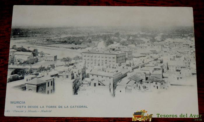 Postal De Murcia, Vista Desde La Torre De La Catedral, Ed. Hauser Y Menet, N. 1182, No Circulada, Sin Dividir.