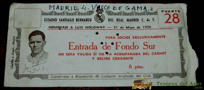 TesorosDelAyer.com · COLECCIONISMO DEPORTIVO · ENTRADAS DE ...